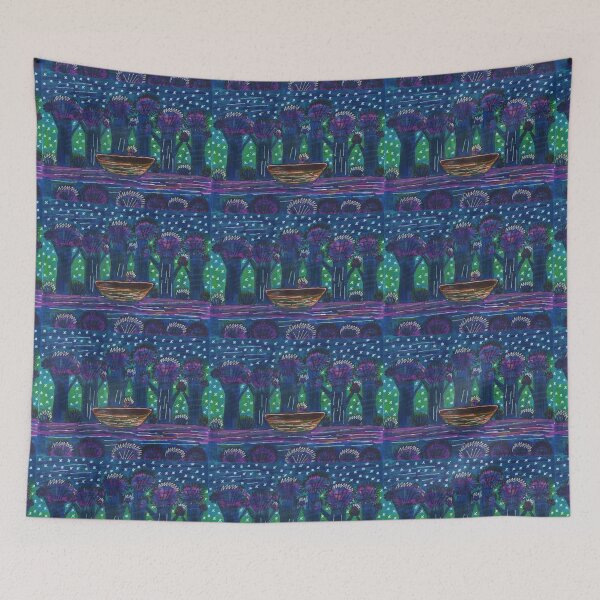 Item preview, Boat Floating on the River designed and sold by mila-ola.