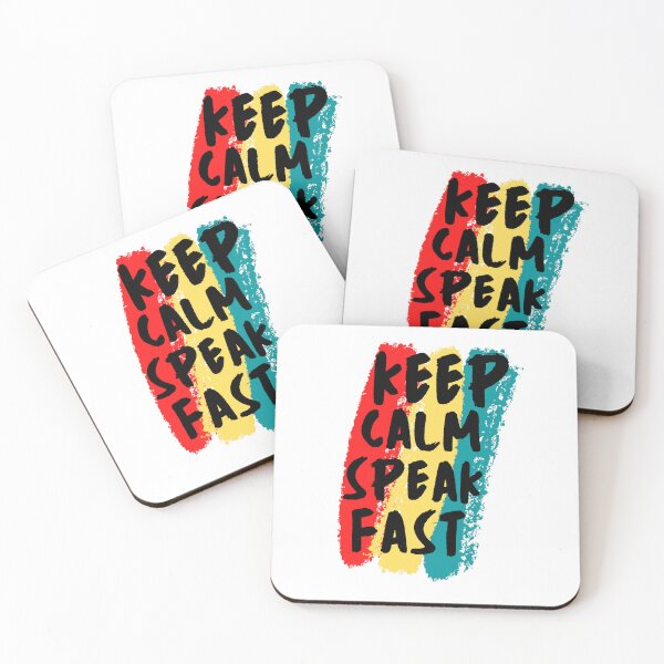 Item preview, Keep Calm And Speak Fast designed and sold by mu-art.
