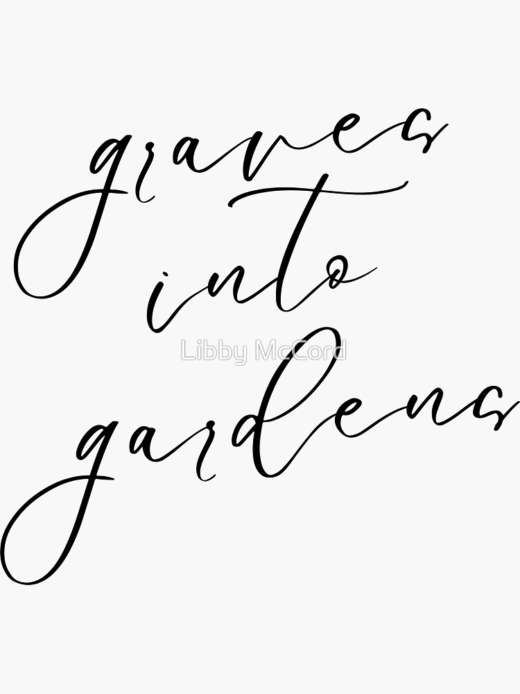 "Graves Into Gardens Elevation Worship" Sticker for Sale by libbymccord Redbubble