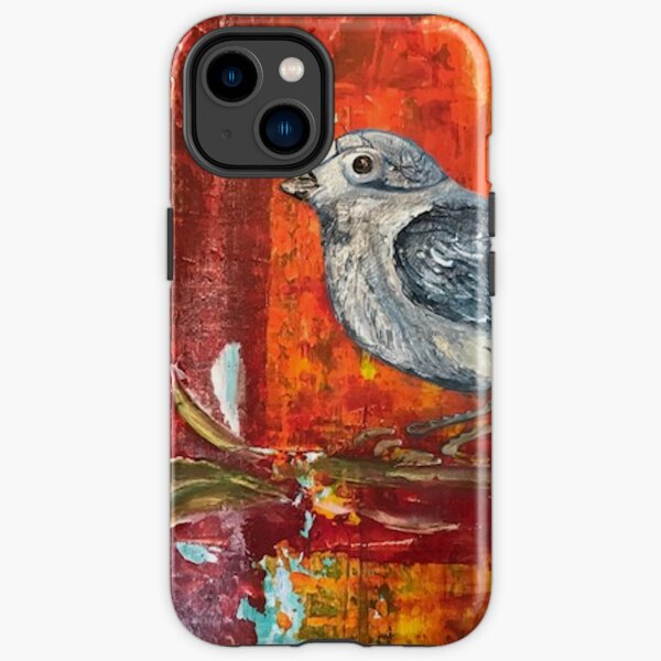Bird Of Change, Heavy Textured Acrylic Abstract Painting iPhone Tough Case