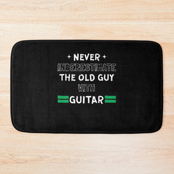 Item preview, Never Underestimate The Old Guy With A Guitar designed and sold by TeePerfect ⭐⭐⭐⭐⭐.