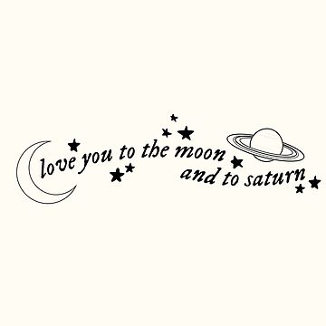Artwork thumbnail, love you to the moon and to saturn seven folklore t swift lyrics by swift inspired