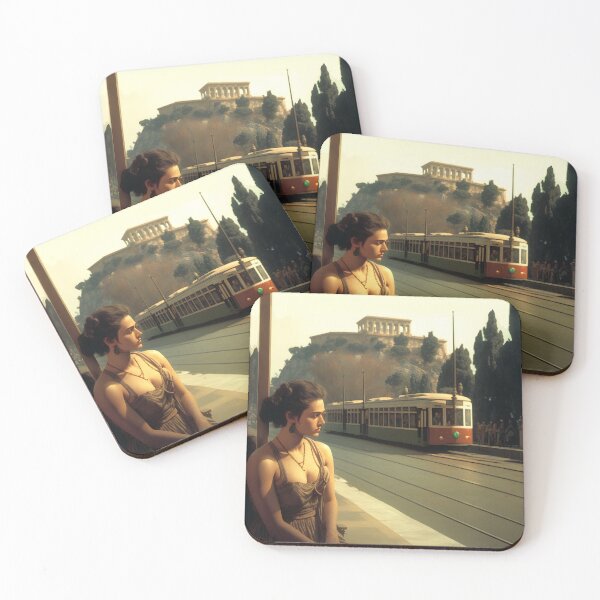 Item preview, A girl waiting for the tramway in Ancient Rome designed and sold by LaVilleNouvelle.