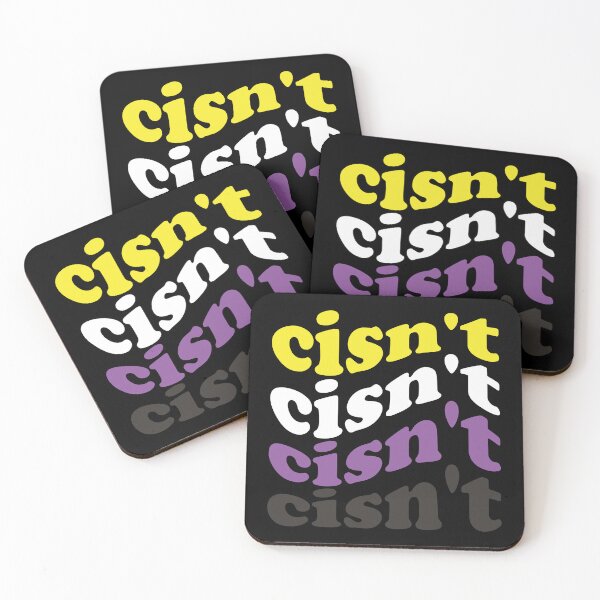Aperçu de l'œuvre Cisn't Non Binary Pride Nonbinary Flag Cisgender Pun Enby NB créée et vendue par Queer Pride Shop.