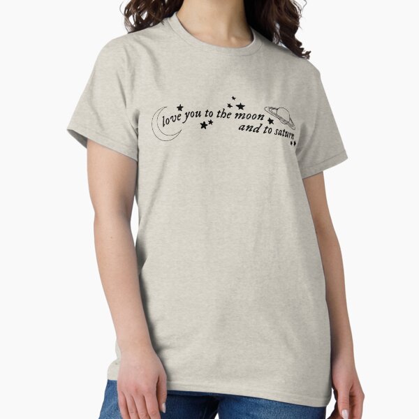Artikel-Vorschau von   Ich liebe dich bis zum Mond und bis zum Saturn sieben Folklore t schnelle Texte, designt und verkauft von swift inspired.