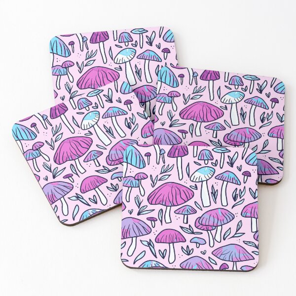 Item preview, Funky Pastel Mushroom Pattern designed and sold by Julie Erin Designs.
