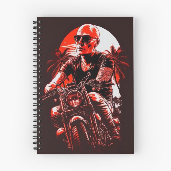 Item preview, man with glasses bald full body badass tattoos designed and sold by sammgdesign.