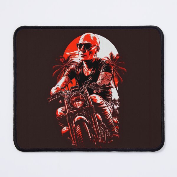 Item preview, man with glasses bald full body badass tattoos designed and sold by sammgdesign.