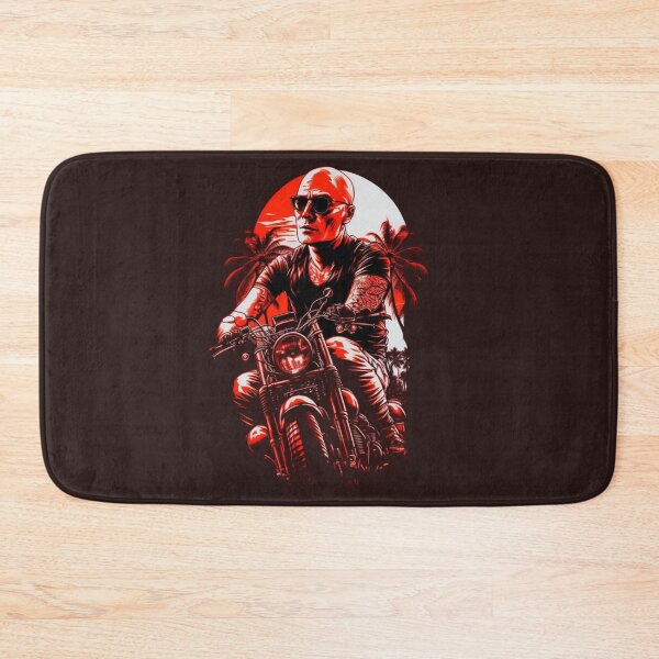 Item preview, man with glasses bald full body badass tattoos designed and sold by sammgdesign.