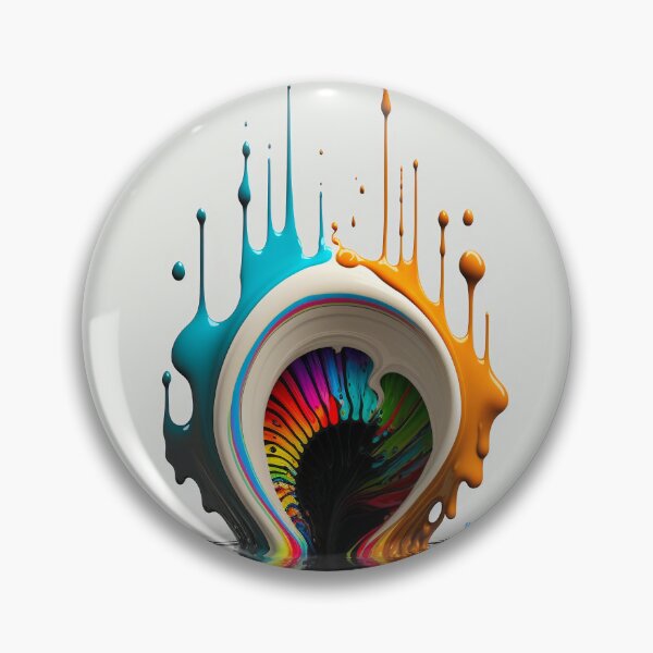 Artikelvorschau, Dripping Colourful Drops in Fibonacci Style for Wall Art, Home and Office Decor entworfen und verkauft von RAGANADesign.