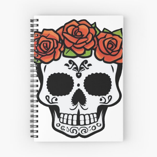 Item preview, Day of the Dead skull sticker designed and sold by bootifull.