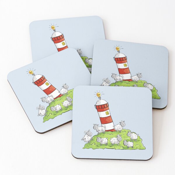 Item preview, Fluffy Sheep And Lighthouse designed and sold by modartis.