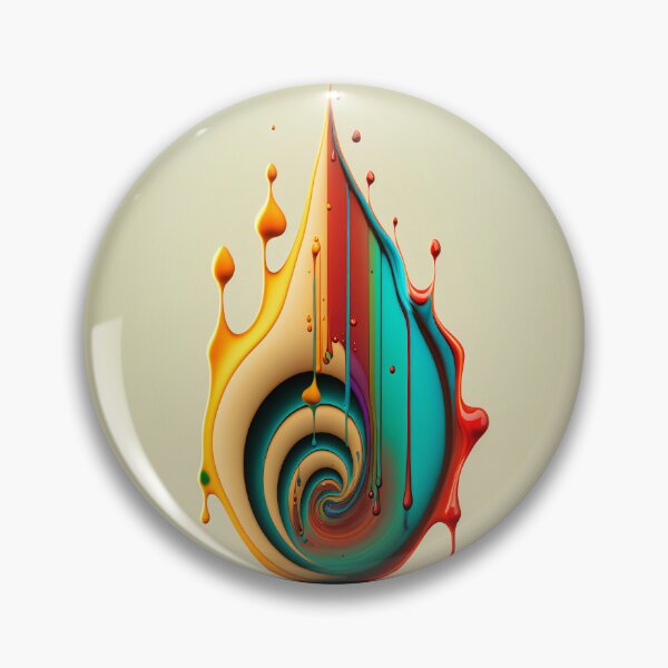 Artikelvorschau, Dripping Colourful Drops in Fibonacci Style for Wall Art, Home and Office Decor entworfen und verkauft von RAGANADesign.