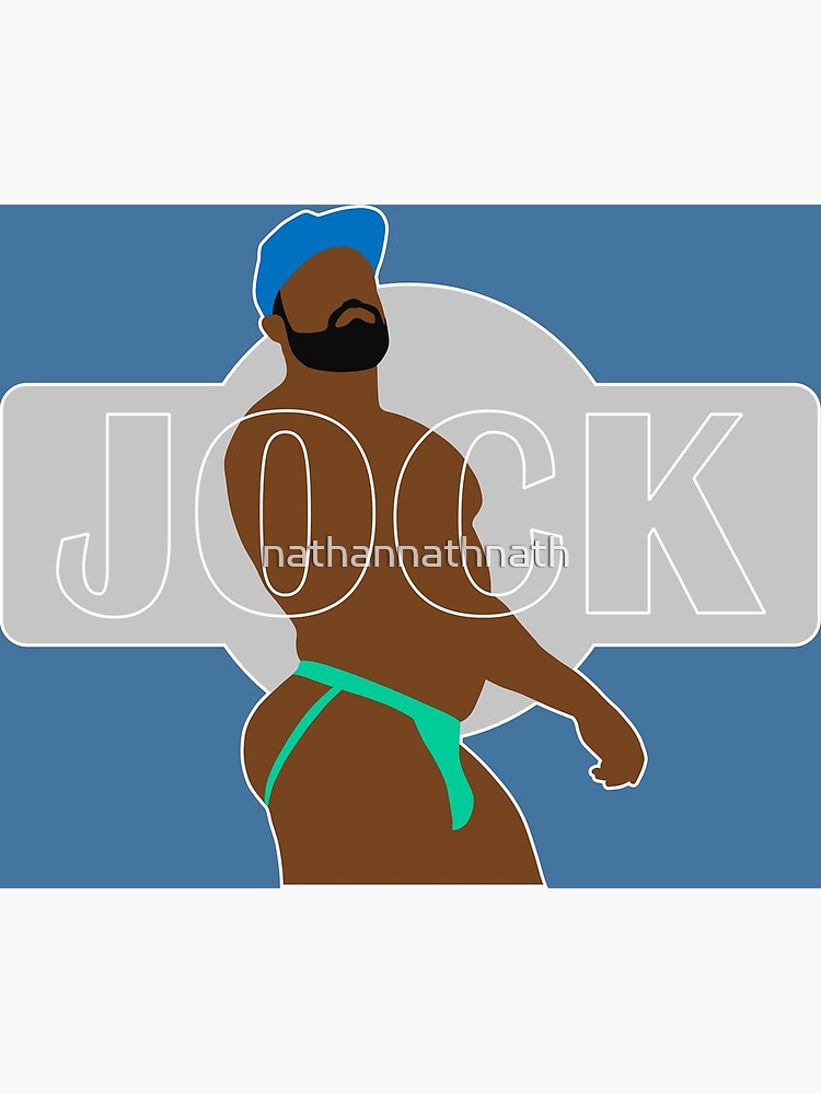 'Jock' LGBT Gay Man Slogan Photographic Print