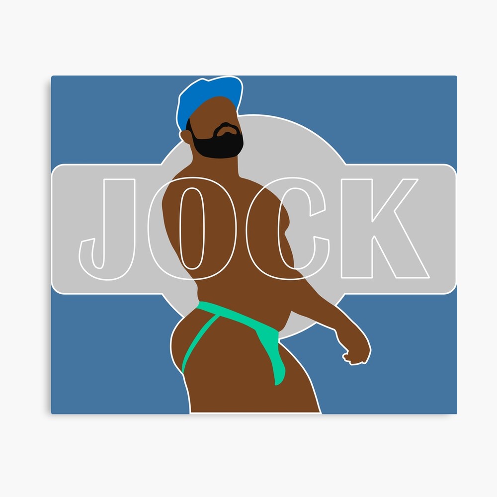 'Jock' LGBT Gay Man Slogan Photographic Print