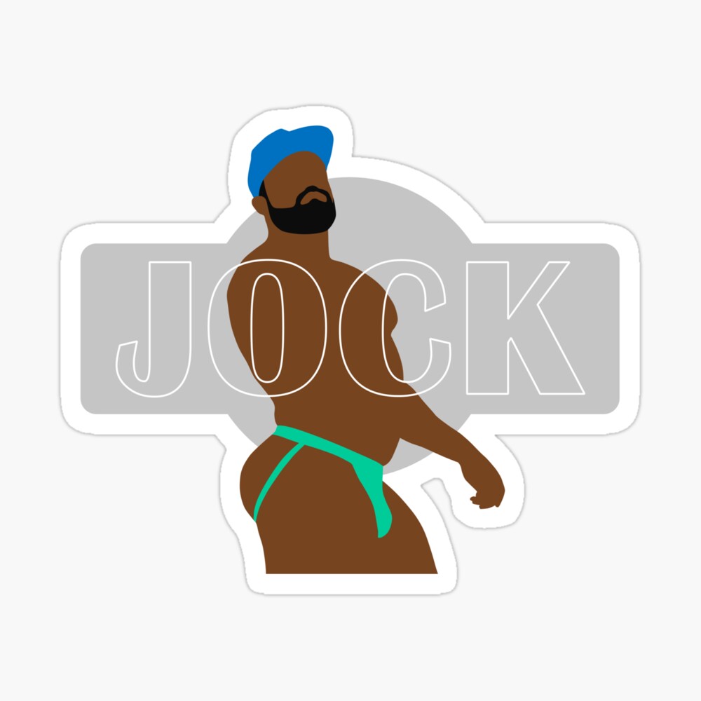 'Jock' LGBT Gay Man Slogan Photographic Print