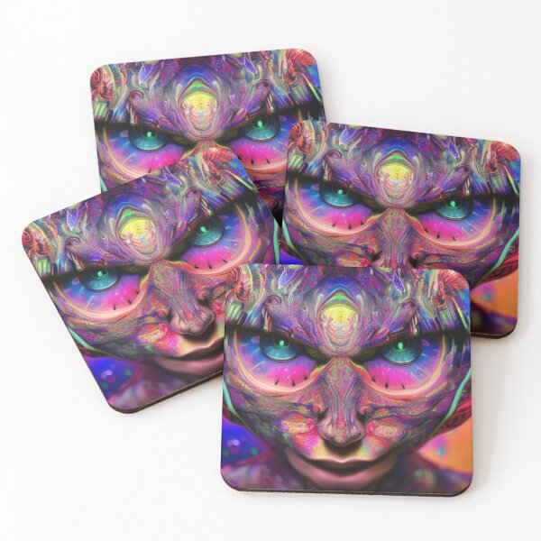 Item preview, Psychedelic Face #82 - Part of Our Psychedelic Faces Collection designed and sold by Psychedelic Psychos.