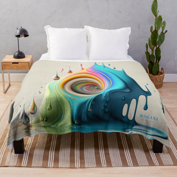 Artikelvorschau, Dripping Colourful Drops in Fibonacci Style for Wall Art, Home and Office Decor entworfen und verkauft von RAGANADesign.