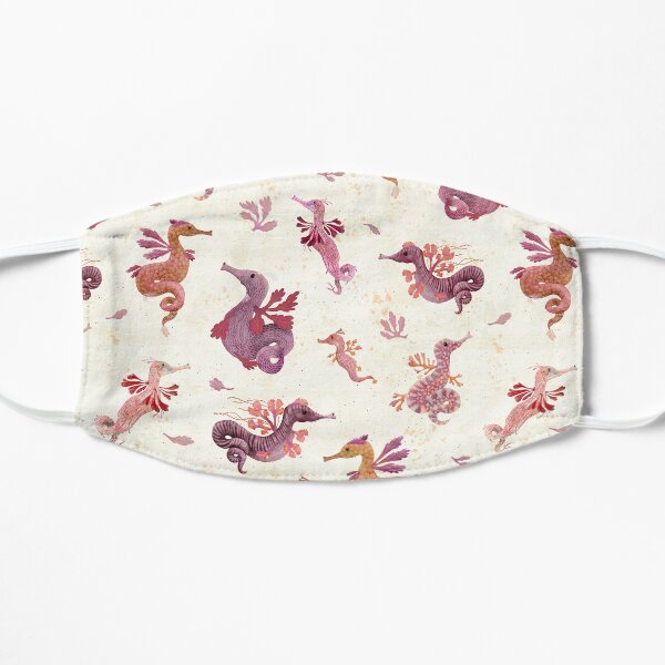 Weedy Sea Dragons - cream Flat Mask
