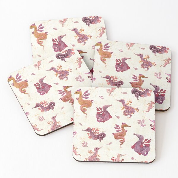 Item preview, Weedy Sea Dragons - cream designed and sold by Katherine Quinn Illustration.