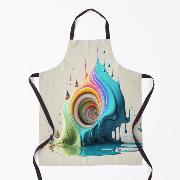 Artikelvorschau, Dripping Colourful Drops in Fibonacci Style for Wall Art, Home and Office Decor entworfen und verkauft von RAGANADesign.