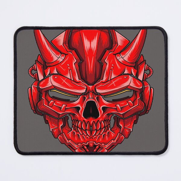 Item preview, Robotic Horns red Skull scary awesome art designed and sold by AssamFT.