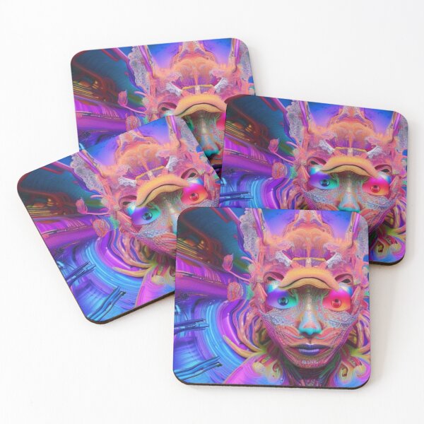 Aperçu de l'œuvre Psychedelic Face #83 - Part of Our Psychedelic Faces Collection créée et vendue par Psychedelic Psychos.