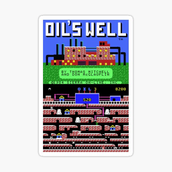 Artikel-Vorschau von Oil's Well C64 Commodore 64 Retro-Spiel, designt und verkauft von icraigle.