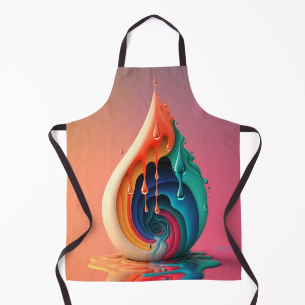 Artikelvorschau, Dripping Colourful Drops in Fibonacci Style for Wall Art, Home and Office Decor entworfen und verkauft von RAGANADesign.