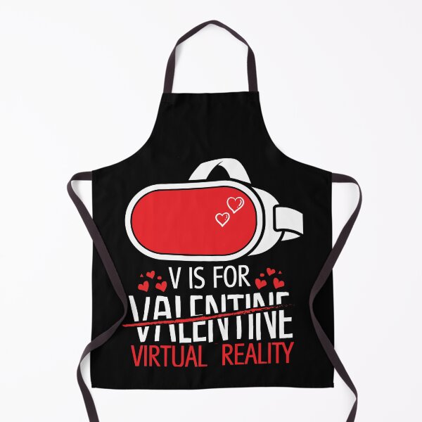 Item preview, Heart VR Gaming V es para Valentine Virtual Reality Couples Dating designed and sold by DadJokeDescript.
