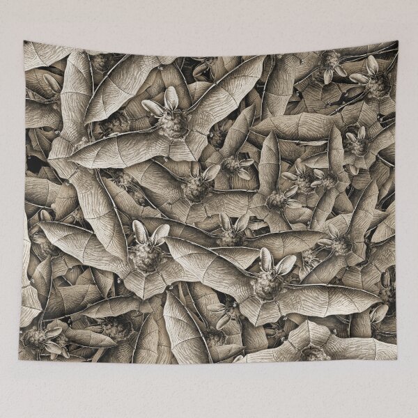 Item preview, Bat Swarm (Sepia) designed and sold by OddVintage.