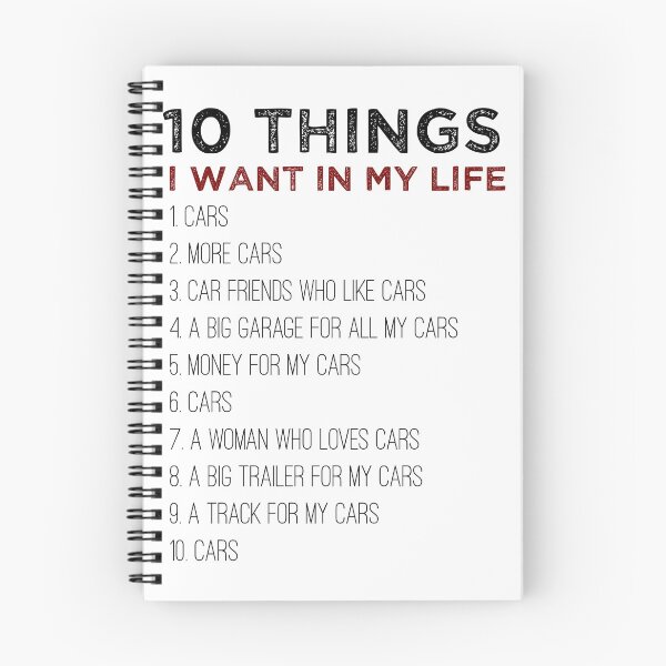 Item preview, 10 Things I Want In My Life Cars More Cars car, Funny Cars - Gift For Car Lover designed and sold by The2Art.