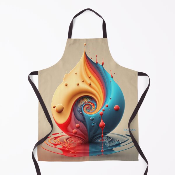 Artikelvorschau, Dripping Colourful Drops in Fibonacci Style for Wall Art, Home and Office Decor entworfen und verkauft von RAGANADesign.