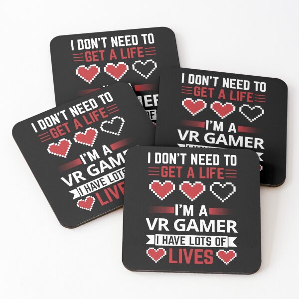 Item preview, Get a Life VR Gamer Virtual Reality Video Games Lover designed and sold by DadJokeDescript.