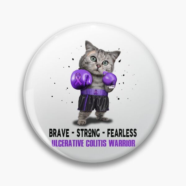 Item preview, Ulcerative Colitis Warrior - BRAVE STRONG FEARLESS designed and sold by Berriosly.