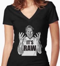 Gordon Ramsay -It's RAW! Women's Fitted V-Neck T-Shirt