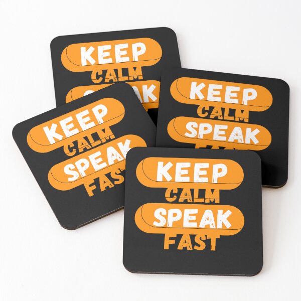 Item preview, Keep Calm And Speak Fast designed and sold by mu-art.
