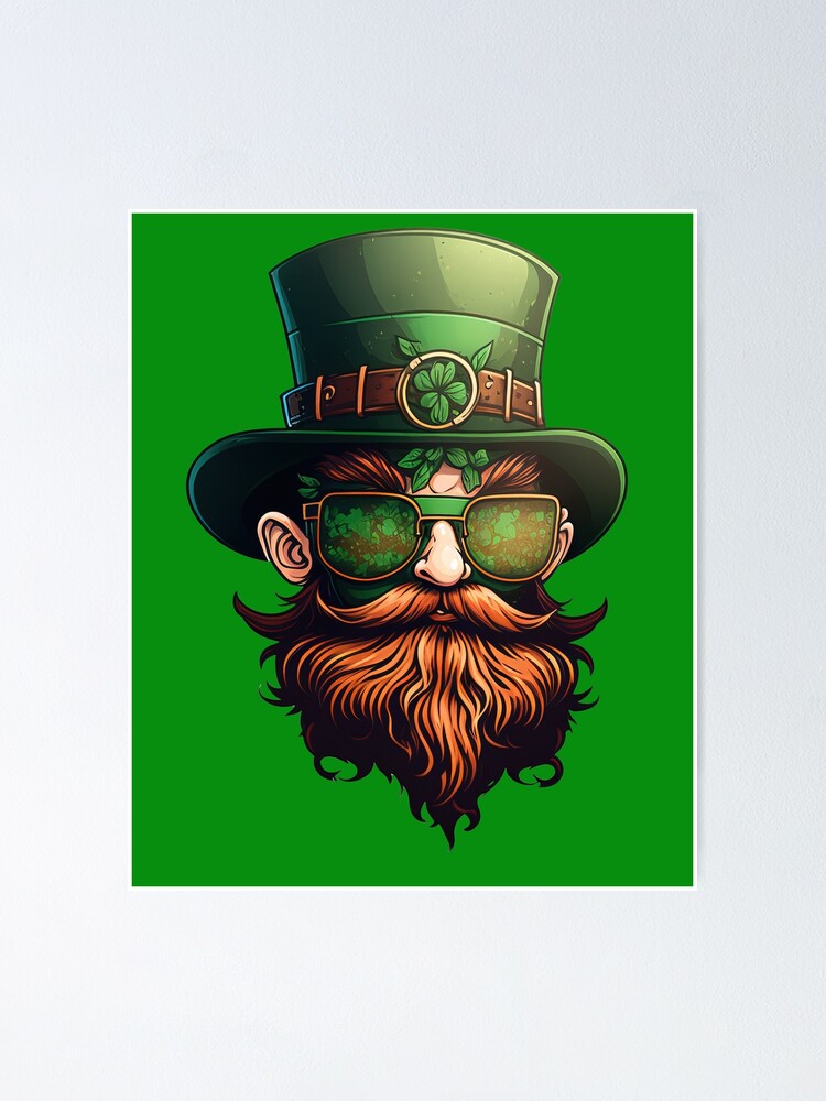 Baseball Leprechaun Goblin St Patricks Day Present' Sticker