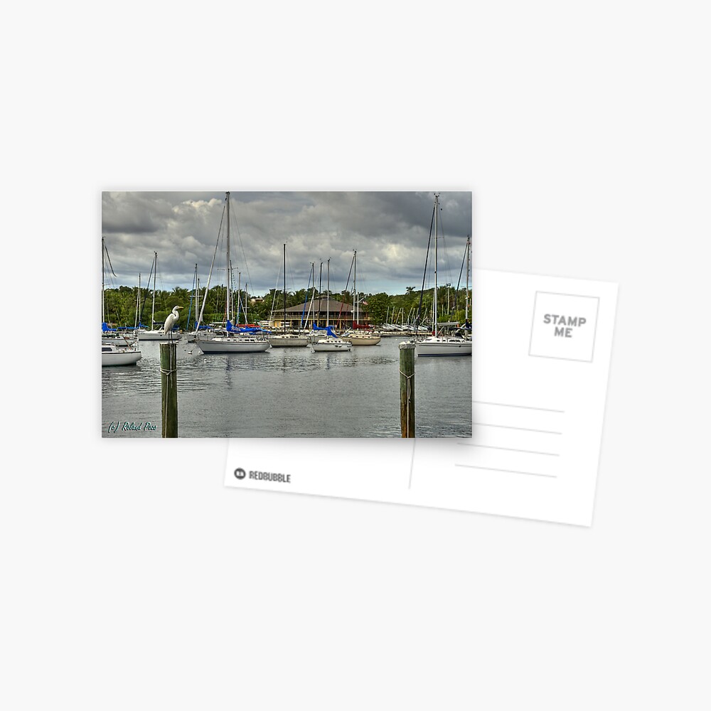 Clouds at Sailboat Bay Postcard