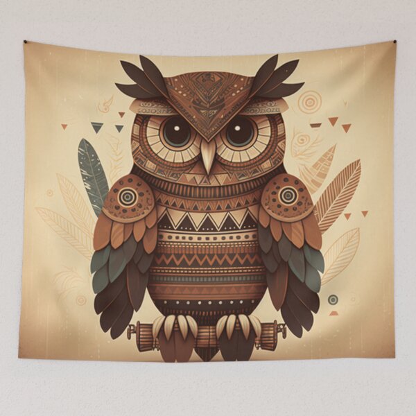Item preview, Sacred Owl designed and sold by TheArtfulAllie.