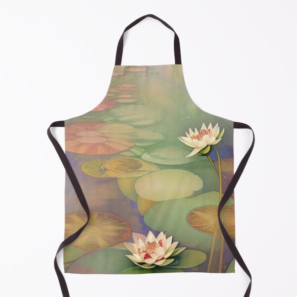 Item preview, Vintage Flower Art Water Lilies Lotus designed and sold by CattlettArt.
