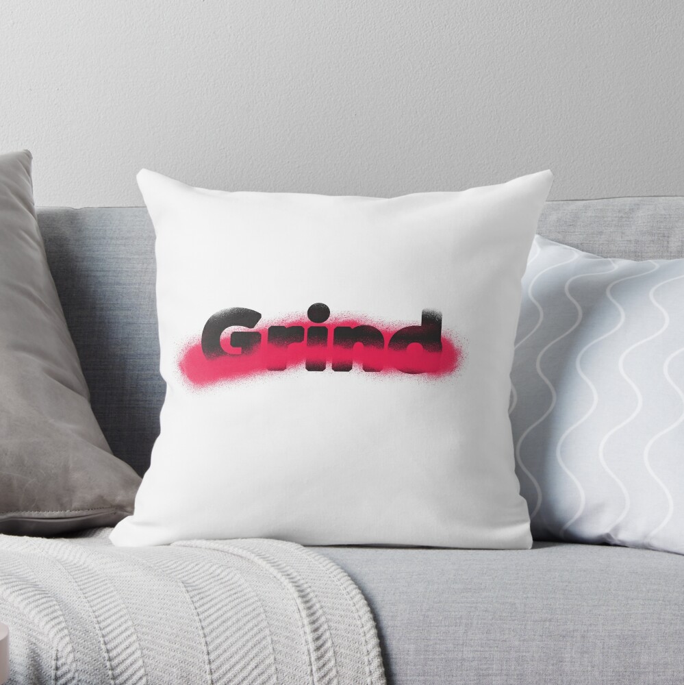 Grind Hypebeast Print Throw Pillow by Nate the Great