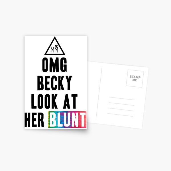 OMG Becky Postcard