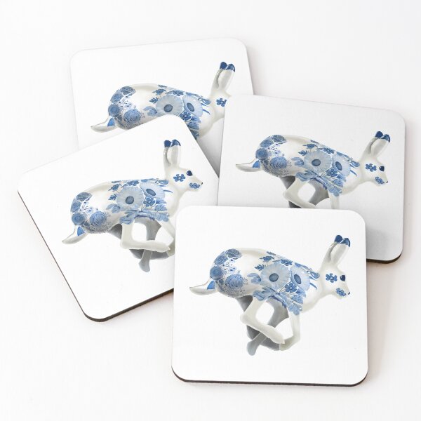 Item preview, Rabbit, Run (Chinoiserie Porcelain Rabbit) designed and sold by fuzzytooth.