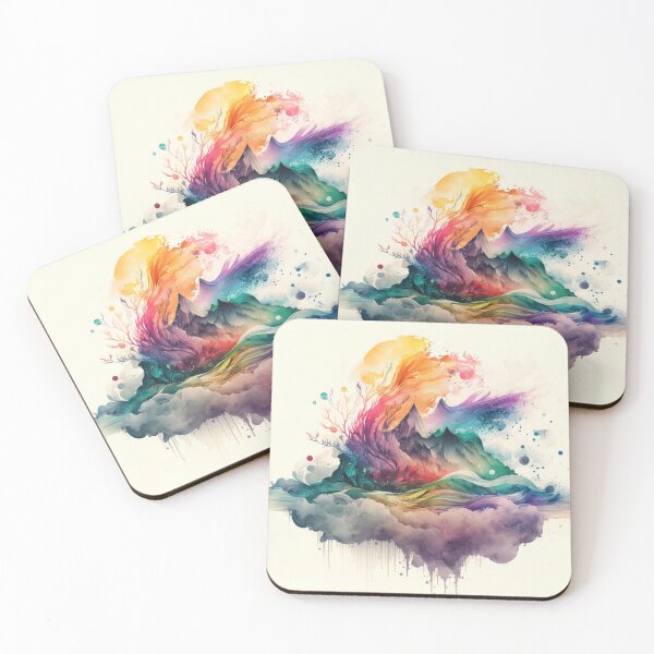 Aperçu de l'œuvre Aquarelle relaxante #25 créée et vendue par Avocado Design Studio.