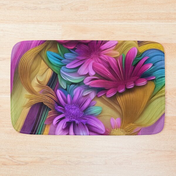 Item preview, Rainbow Flower Gold Thread. designed and sold by DEKA777.