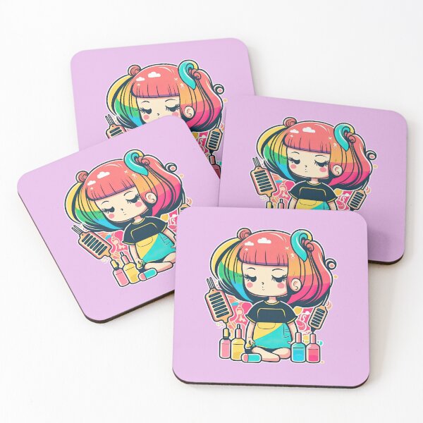Item preview, Rainbow Tresses, the Hairdresser and her Colorful Creations designed and sold by ultra-cute.