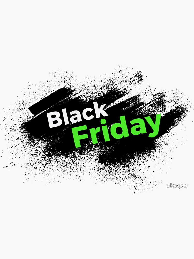 Black Friday paint splash stickers black decal