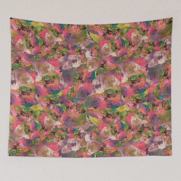Item preview, Pinky Bits with a Grunge Edge and Limes Abstract Pattern  designed and sold by ginaisarty.