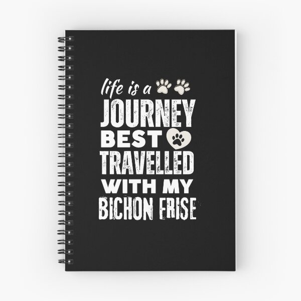 Item preview, Life Is A Journey - Perfect for Dog-Loving Travelers, Bichon Frise , Furry Companion designed and sold by Sun Sand & Sea Art.